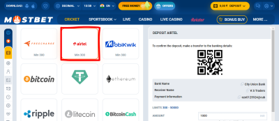 How to deposit and withdraw using Airtel